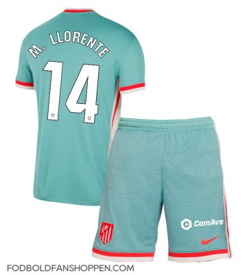 Atletico Madrid Marcos Llorente #14 Udebanetrøje Børn 2024-25 Kortærmet (+ Korte bukser)